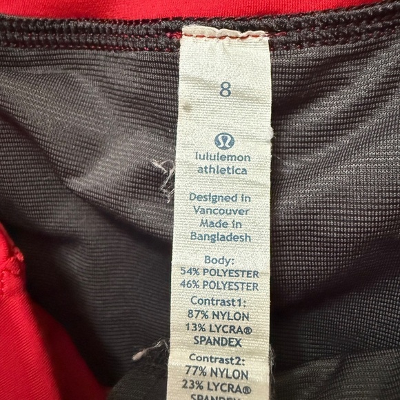Lululemon Run: Bright At Night Shorts | Currant | Size 8 | Reflective | 4” Insea - Picture 7 of 7